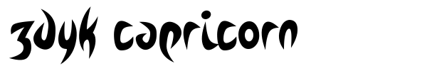 Zdyk Capricorn font preview